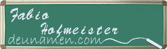Fabio Hofmeister Visitenkarte